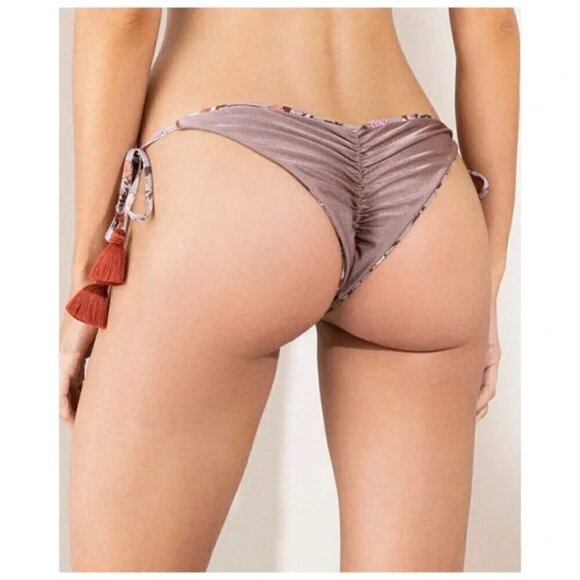 New Maaji Ditsy Halles Sunny Reversible Swim Bikini Set NWT Large - Picture 9 of 16